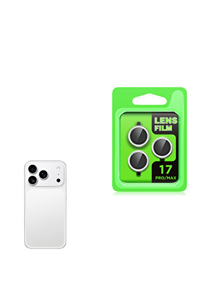 BUTAM BİLİŞİM iPhone 17 Pro Zore Cl-07 Camera Lens Protector - Titanium-Silver