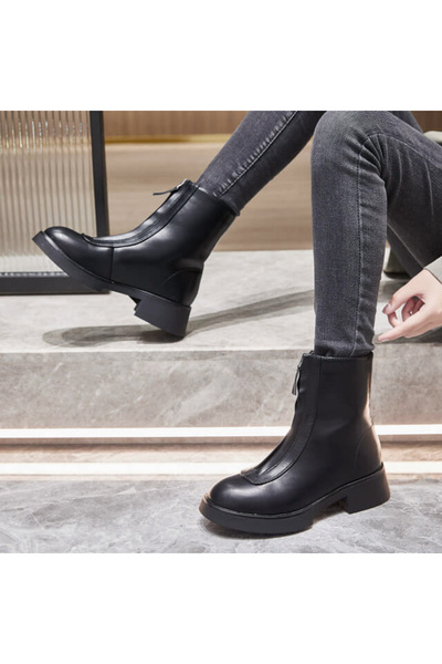 SOFILINE Black boots with front zipper 7781A 114
