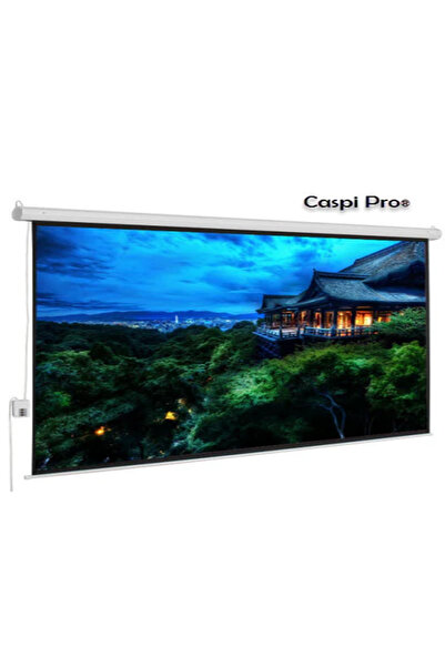 Caspiplus Caspi Pro E180 Electric Projection Screen 180×180 cm – Motorized, Wall & Ceiling Mount