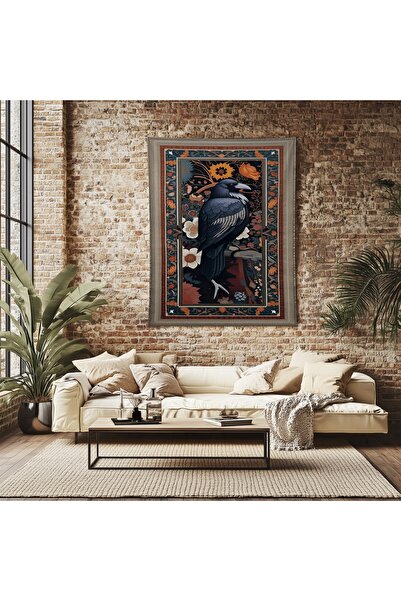 Else Dekor Raven Pattern Wall Cloth Wall Tapestry Wall Tapestry