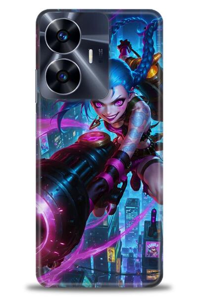 realme حافظة A+ Plus متوافقة مع شبكة الجيل الرابع C55 + واقي شاشة سيراميك غير...