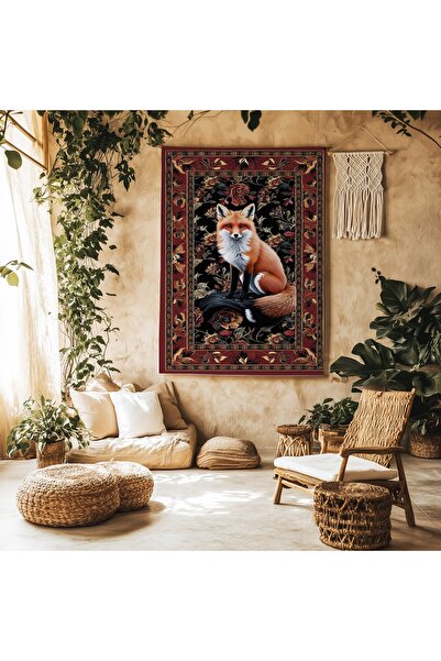 Else Dekor Fox Animal Pattern Wall Cloth Wall Tapestry Wall Tapestry