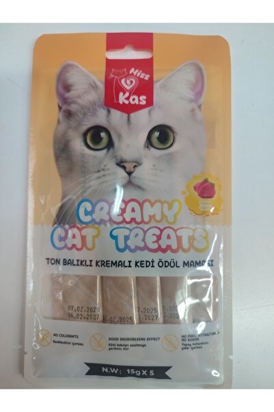 Miss Ton Balıklı Kremalı Kedi Ödül Maması 15*5 g
