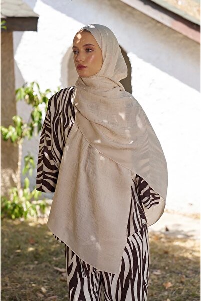 lune LİNEN MONEGRAM KREM