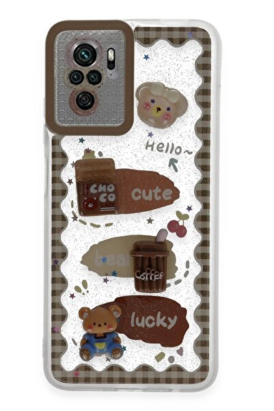 Khayra غطاء حماية لهاتف Xiaomi Redmi Note 10 Pro من السيليكون بنمط جميل - شفاف-(5796) - ESZAOC3747-2310