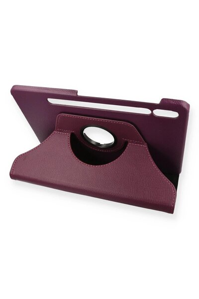 OEM Samsung Galaxy T870 Tab S7 11 Case 360 Tablet Leather Case - Plum-(5796) - Voanfd1369-3582