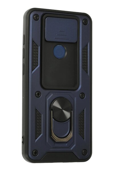 toyigoo Xiaomi Redmi Note 9 Case Pars Silicone with Lens Ring - Navy Blue-(5796) - Tygo9316-2644