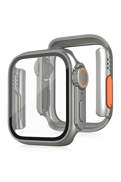 Mepa Apple Watch 44mm Watch 49mm Case Converter and Screen Protector - Starlight-(5796)