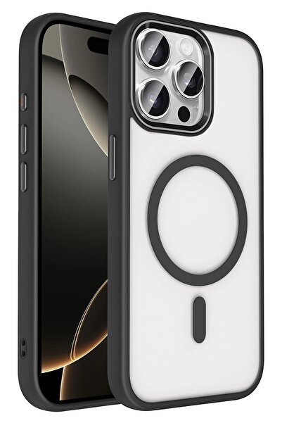 Khayra غطاء تيريا ماج سيف لهاتف ابل ايفون 15 برو ماكس - اسود-(5796) - ESZAOC2445-6248