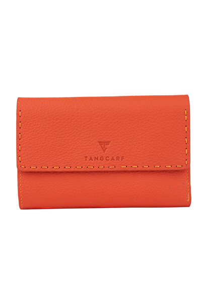 TANGCARF Genuine Leather Women's Wallet |   Noa 3225 Orange