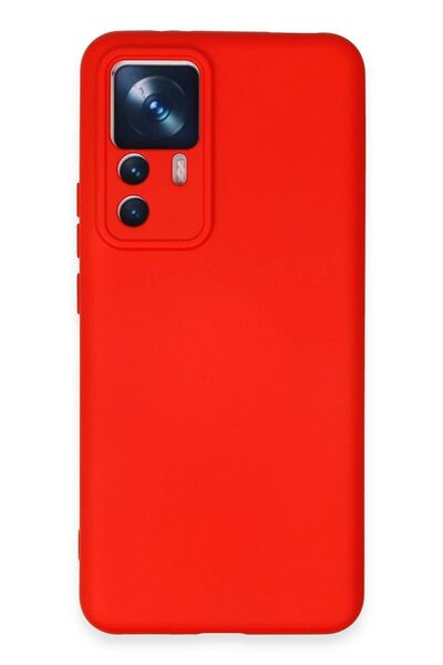 feifei حافظة هاتف Xiaomi Mi 12T Pro من السيليكون المخملي الداخلي - أحمر-(5796) - VOANFD8888-6092
