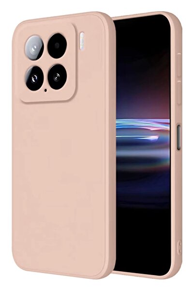 Khayra حافظة هاتف Xiaomi Mi 15 Pro من السيليكون المخملي الداخلي - بودرة - (5796) - ESZAOC8615-1207