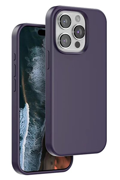 toyigoo غطاء ماج سيف لهاتف آيفون 15 برو - بنفسجي غامق - (5796) - VOANFD3288-8508