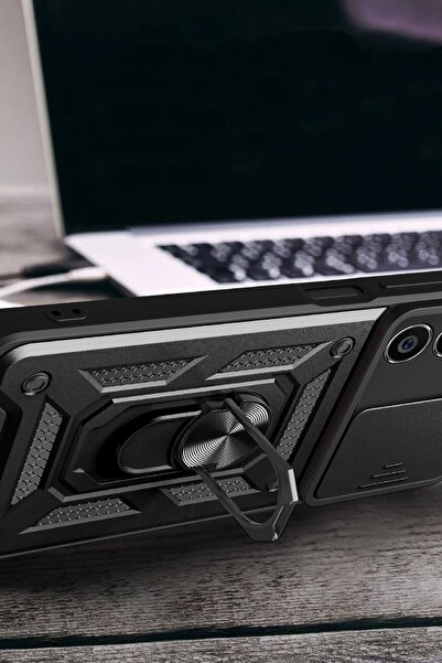 toyigoo Samsung Galaxy A15 4g Case Pars Silicone with Lens Ring - Black-(5796) - Tygo1892-1344