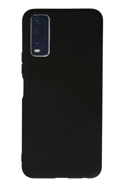 Khayra حافظة فيفو Y11S من السيليكون المخملي الداخلي - أسود-(5796) - ESZAOC5380-7864