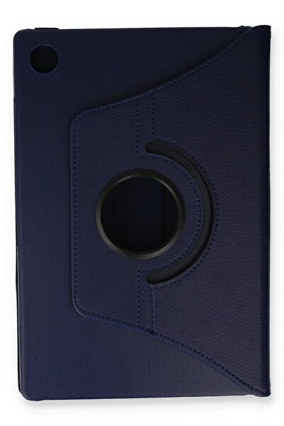Khayra Samsung Galaxy Tab A9 Case 360 Tablet Leather Case - Navy Blue-(5796) - Eszaoc4639-4770