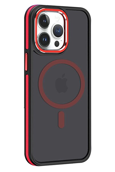 Khayra غطاء ماج سيف لهاتف آيفون 14 برو - أحمر - (5796) - ESZAOC7434-2853