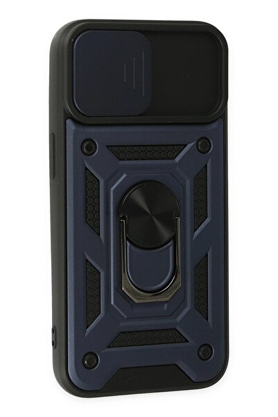 toyigoo iPhone 14 Case Pars Silicone with Lens Ring - Navy Blue-(5796) - Tygo9605-7102