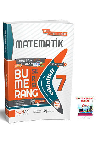Günay Yayınları 2025-2026 7. Sınıf Bumerang Matematik Konu Anlatımı Etkinlikl...