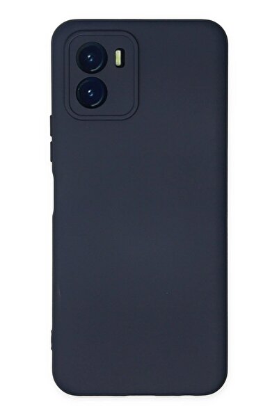 Khayra حافظة فيفو Y15S من السيليكون المخملي الداخلي - أزرق داكن - (5796) - ESZAOC5732-3569