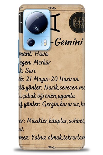 kılıfevreni غطاء متوافق مع هاتف Xiaomi Mi 13 Lite A+ Plus HD مطبوع - غطاء سيل...