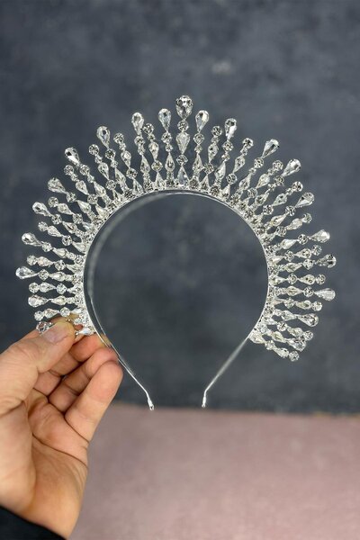 Fiyonks Atölye Coroana de mireasă premium Reina, henna de lux, coroana de nuntă