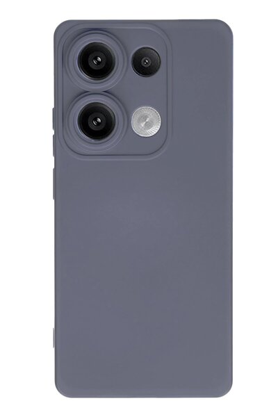 Khayra حافظة هاتف Xiaomi Redmi Note 13 4G من السيليكون المخملي الداخلي - رمادي-(5796) - ESZAOC1167-6816