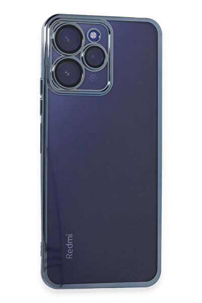 feifei حافظة هاتف Xiaomi Redmi 12 من السيليكون مع عدسة - أزرق فاتح-(5796) - VOANFD9148-3256