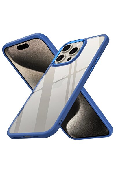 Khayra حافظة آيفون 15 برو من السيليكون - أزرق - (5796) - ESZAOC6595-2793