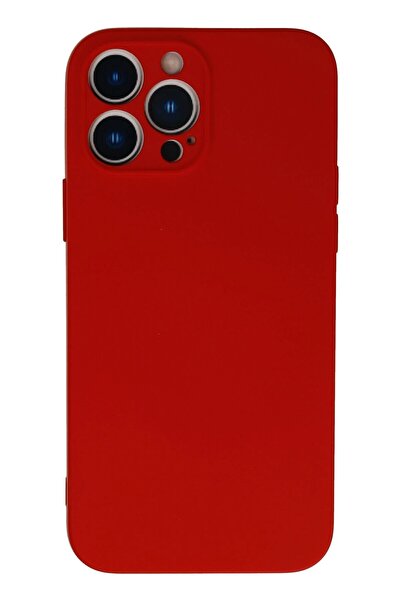 feifei حافظة آيفون 13 برو ماكس من السيليكون المخملي الداخلي - أحمر-(5796) - VOANFD8850-2984