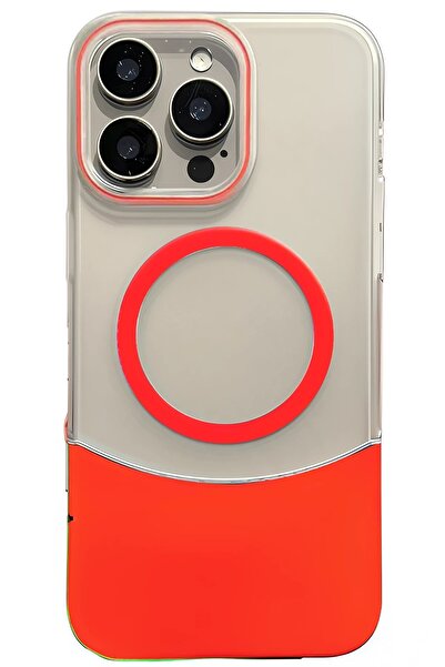 ETC غطاء فيلار ماج سيف لهاتف ابل ايفون 16 برو - أحمر-(5796) - MYG6765-8125