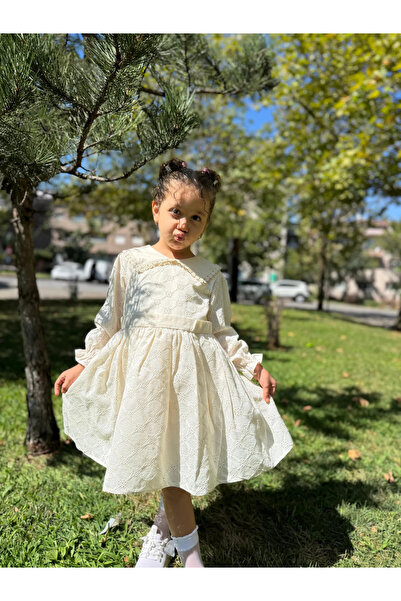 Minizade Rochie pentru fetiță cu mâneci lungi, cu decolteu în V, pentru ocazi...