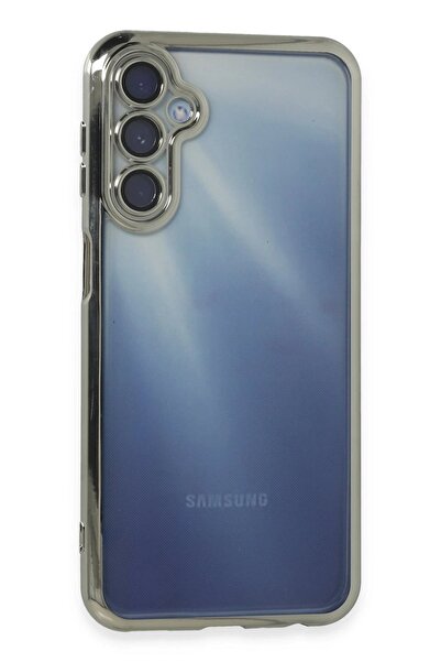 feifei حافظة سامسونج جالاكسي A35 5G من السيليكون مع عدسة - فضي-(5796) - VOANFD3065-2055