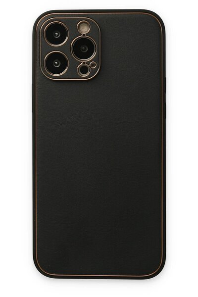 VINTESSY غطاء حماية لهاتف آيفون 14 برو من جلد الكوكو - أسود-(5796) - VOANFD4815-3019