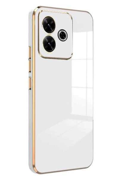 Khayra حافظة هاتف Xiaomi Redmi 13 4G من السيليكون - أبيض-(5796) - ESZAOC2712-9466