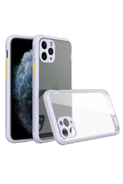 Khayra حافظة آيفون 11 برو من السيليكون الشفاف - أرجواني - (5796) - ESZAOC5165-1162