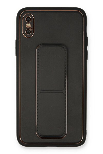 feifei غطاء حماية لهاتف iPhone XS Max من جلد كوكو - أسود-(5796) - VOANFD1937-4592