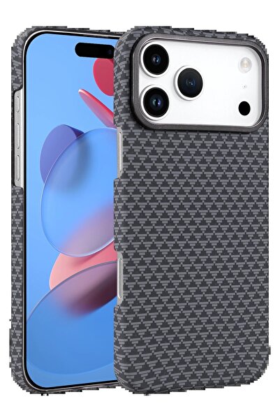 LİWORA غطاء ماج سيف لهاتف ابل ايفون 17 برو - رمادي-(5796) - VOANFD7730-5136