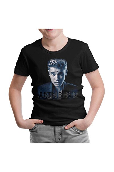 Lord T-Shirt تيشيرت جاستن بيبر 2 للأطفال باللون الأسود