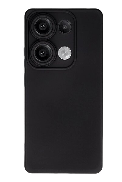 Khayra حافظة هاتف Xiaomi Redmi Note 13 Pro 4G من السيليكون المخملي الداخلي - أسود-(5796) - ESZAOC8561-5787