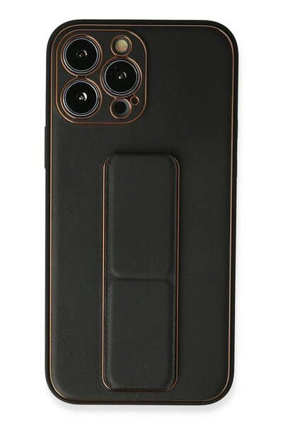 Khayra غطاء حماية لهاتف آيفون 13 برو ماكس من جلد كوكو - أسود-(5796) - ESZAOC5433-7723