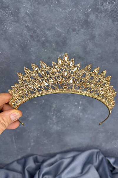 Fiyonks Atölye Coroana de mireasă Regnum Premium, Henna de lux, Coroana de nuntă