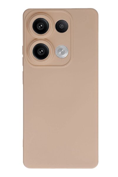 ETC حافظة هاتف شاومي ريدمي نوت 13 برو 4G من السيليكون المخملي الداخلي - بودرة - (5796) - MYG1986-2548