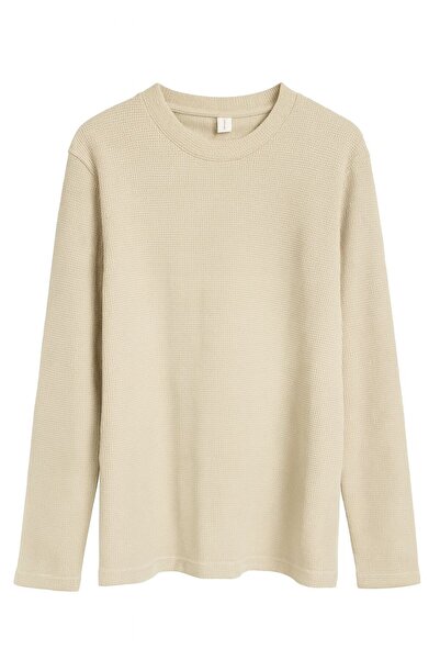 JSCO 9511 Ανδρικό φούτερ με λαιμόκοψη με βάση την βάφλα