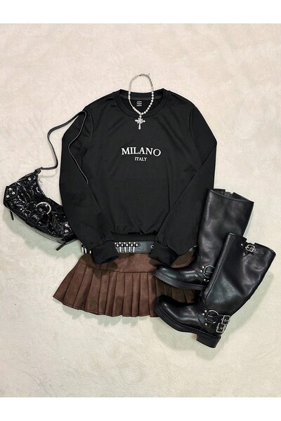 EYAX MODA Hanorac imprimat pentru femei