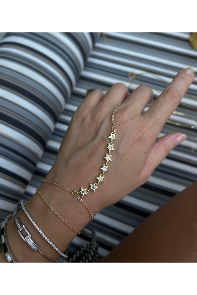 pop up store Zircon Stone Star Detail Shahmeran / Hand Accessory