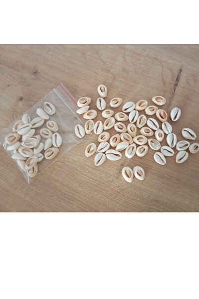 Doğal deniz kabuğu/ delikli boncuk / 1 paket 25 adet