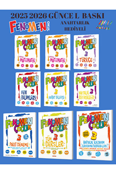Fenomen Yayıncılık FENOMEN YAYINCILIK 3.SINIF FULL SET 2 2025 2026 İDEAL