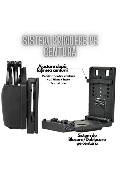 Hipolar Toc Catuse Tip Holster cu Acces Rapid, Prindere pe Centura, Rotativ 360, Robust,