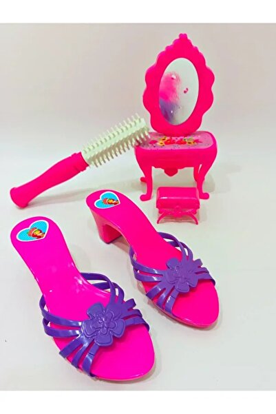 ÇEÇEN HOME Kız Çocuk Kuaför Oyun Seti,Terlikli-Aksesuarlı Kız Çocuk Bakım Oyuncak Seti,Kuaförcülük Oyuncağı